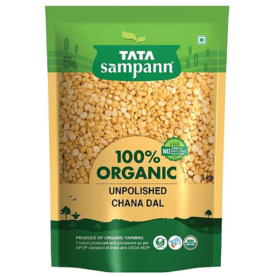 Tata Sampann 100% Organic Unpolished Chana Dal