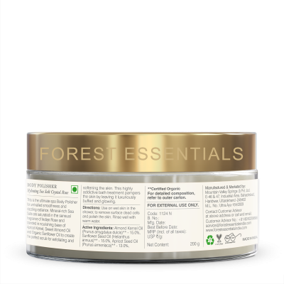 Body Polisher Sea Salt Crystal Rose - Forest Essentials