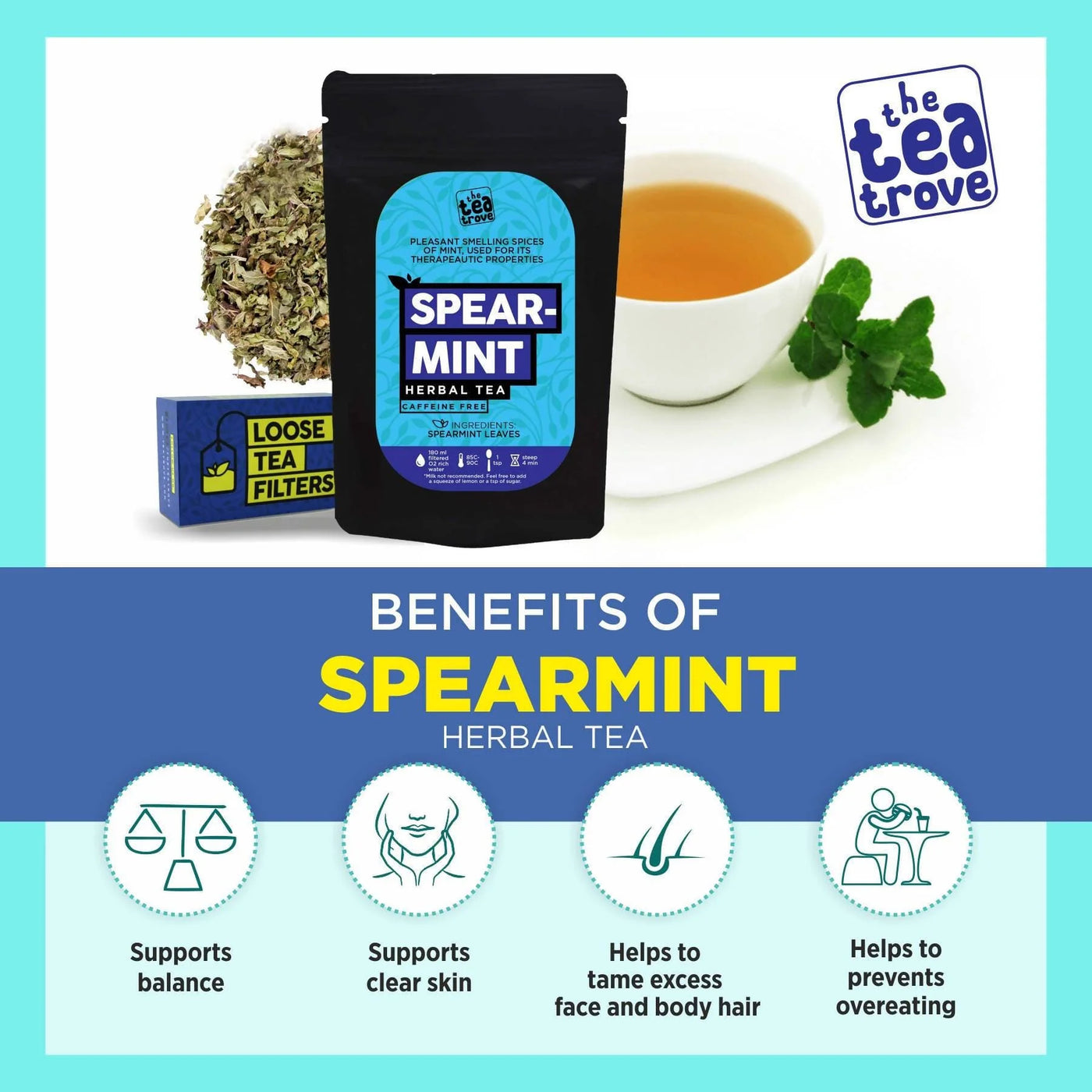 The Tea Trove - Spearmint Herbal Tea