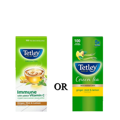 Tetley Green Tea Ginger, Mint and Lemon Tea Bags