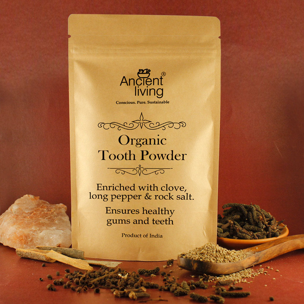 Organic Tooth Powder Pouch - Ancient Living