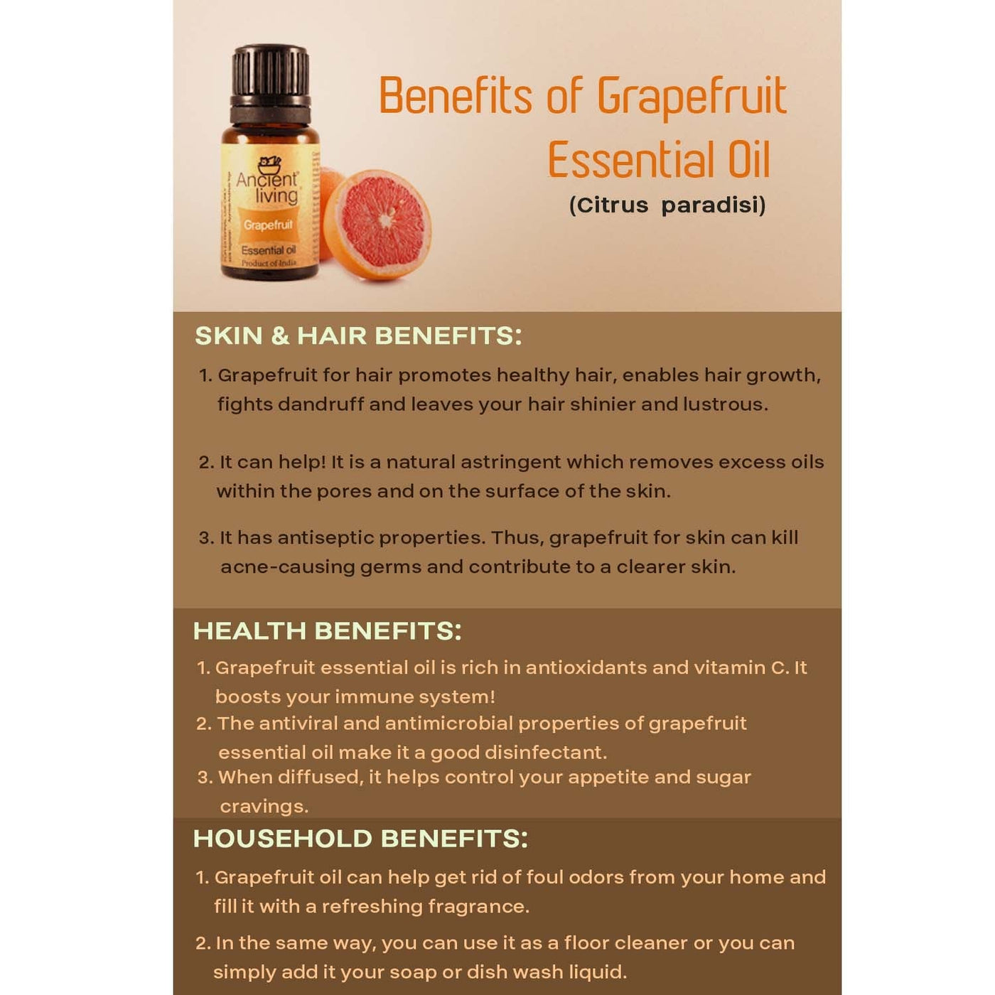 Grape Fruit Essential Oil - Ancient Living