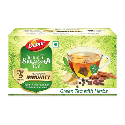 Dabur Vedic Suraksha Green Tea With Herbs Bags