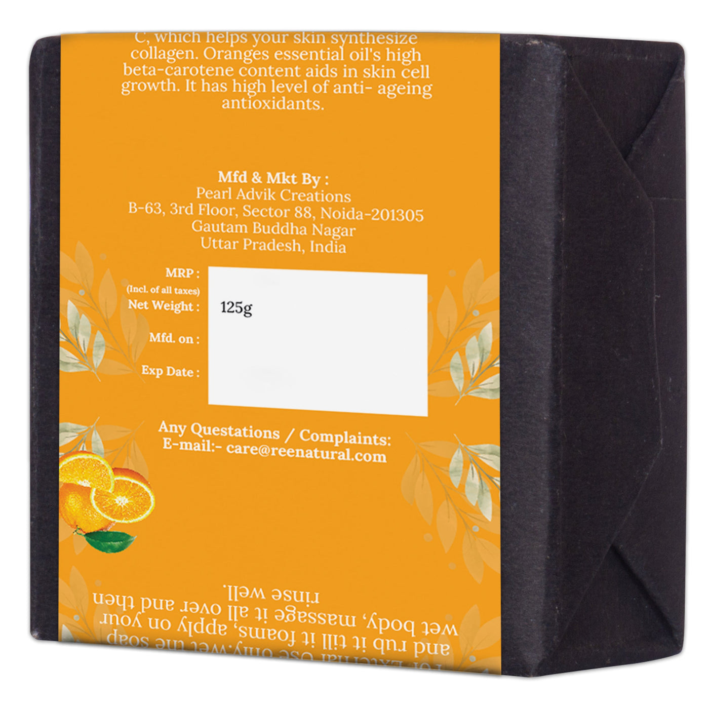 Women's Orange Vitamin C Soap Bar - Ree Natural