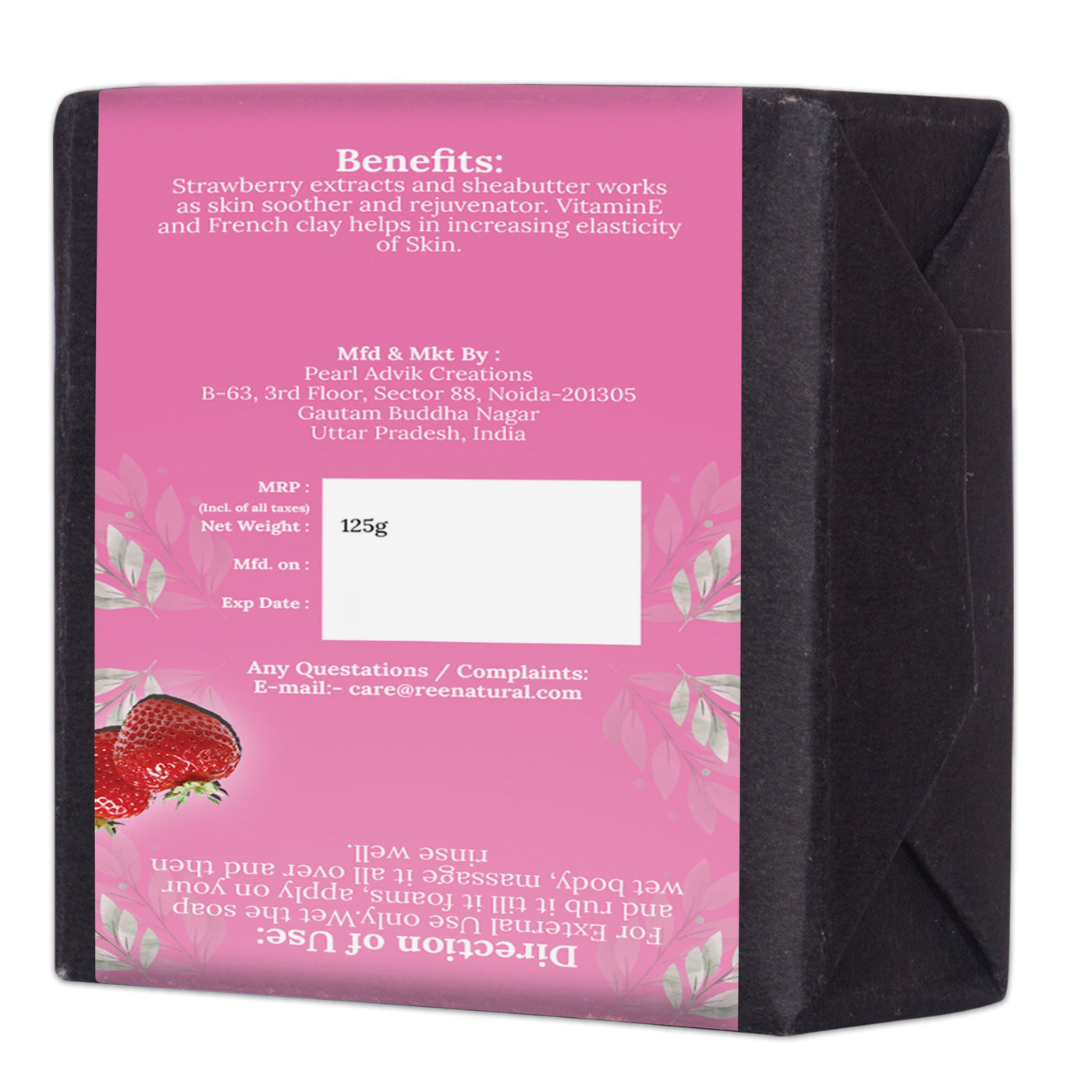 Women's Strawberry Skin Nourisher Soap - Ree Natural