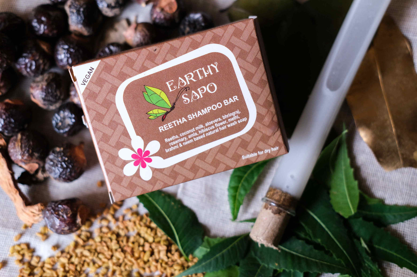 Reetha Shampoo Bar - Earthy Sapo