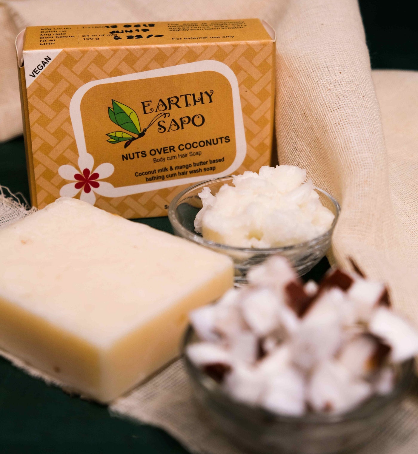 Nuts over Coconuts Body Cum Hair Soap - Earthy Sapo
