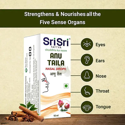 Anu Taila - Nasal drops, 10ml - Sri Sri Tattva