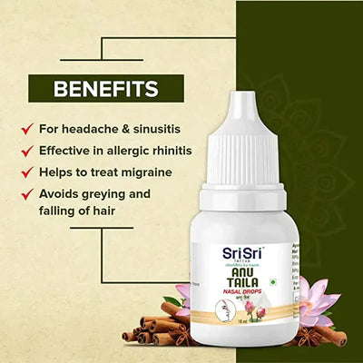 Anu Taila - Nasal drops, 10ml - Sri Sri Tattva
