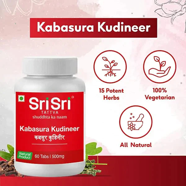 Kabasura Kudineer, 60 Tabs/ 500mg - Sri Sri Tattva