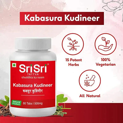 Kabasura Kudineer, 60 Tabs/ 500mg - Sri Sri Tattva
