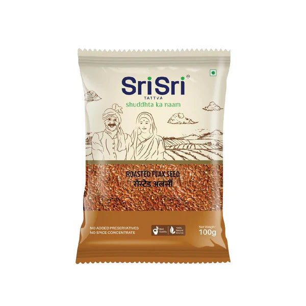 Roasted Flaxseed - Atasi, 100g - Sri Sri Tattva