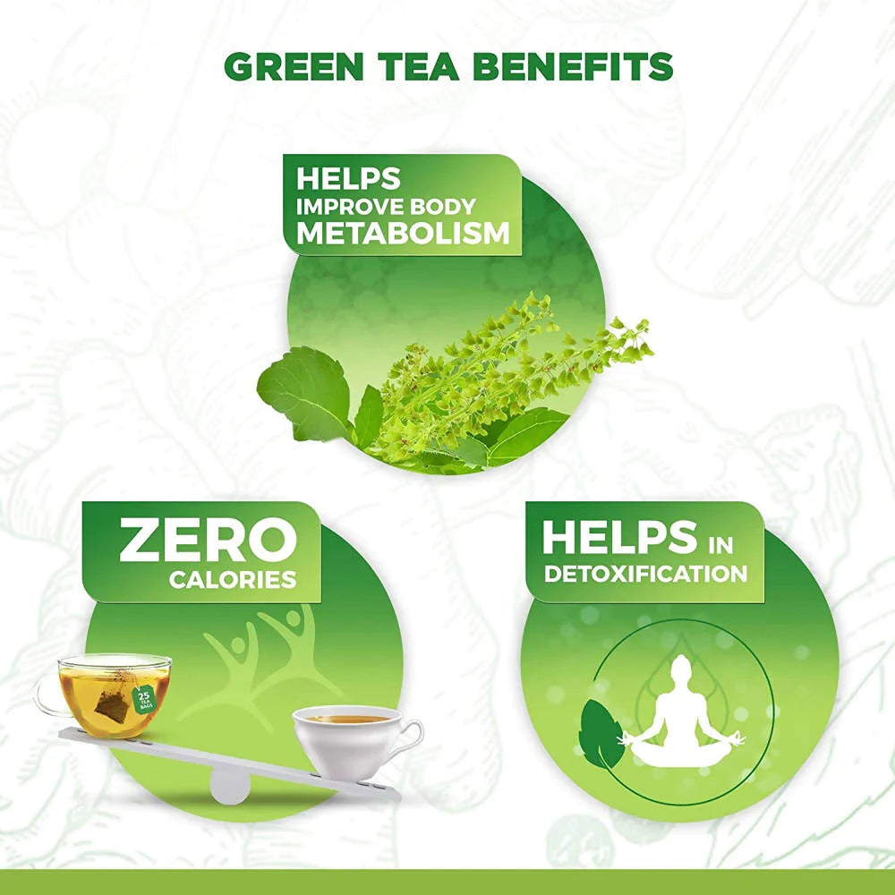 Dabur Vedic Suraksha Green Tea With Herbs Bags