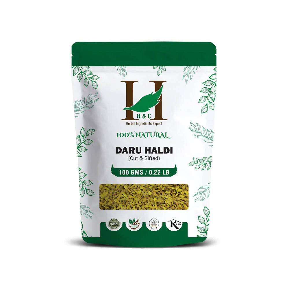 H&C Herbal Daru Haldi Cut & Shifted Herbal Tea Ingredient