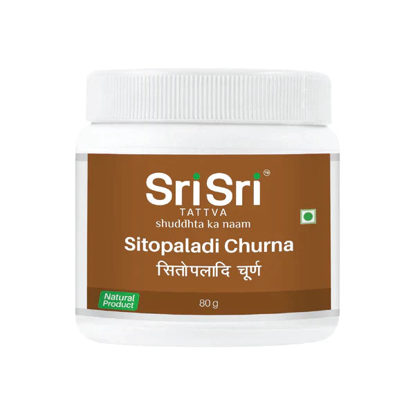 Sitophaladi Churna - Cold & Cough Remedy, 80g - Sri Sri Tattva