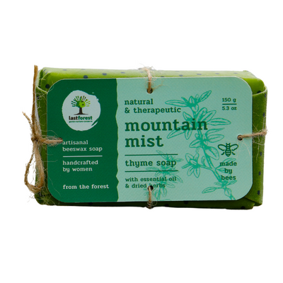 Artisanal Handmade 'Origin' Beeswax Soap infused with Real Thyme Leaves - Last Forest