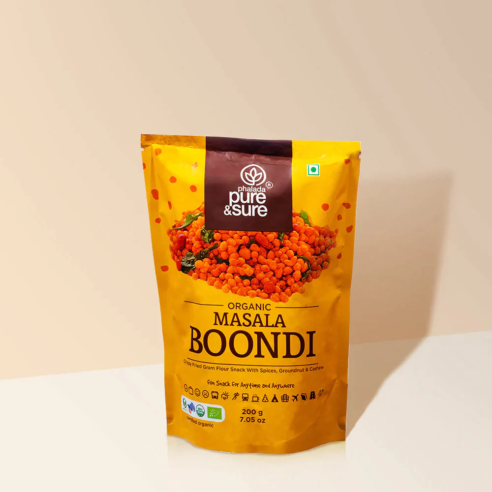 Organic Masala Boondi-200 g-Pure & Sure