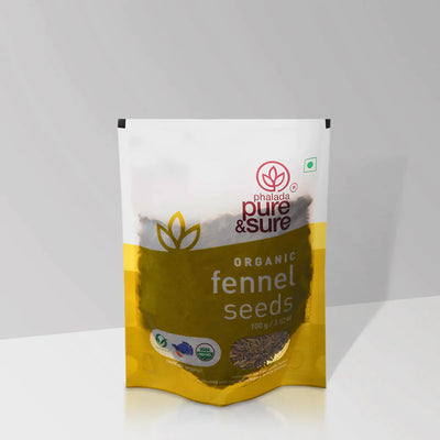 Organic Fennel Seeds-100 g - Pure & Sure