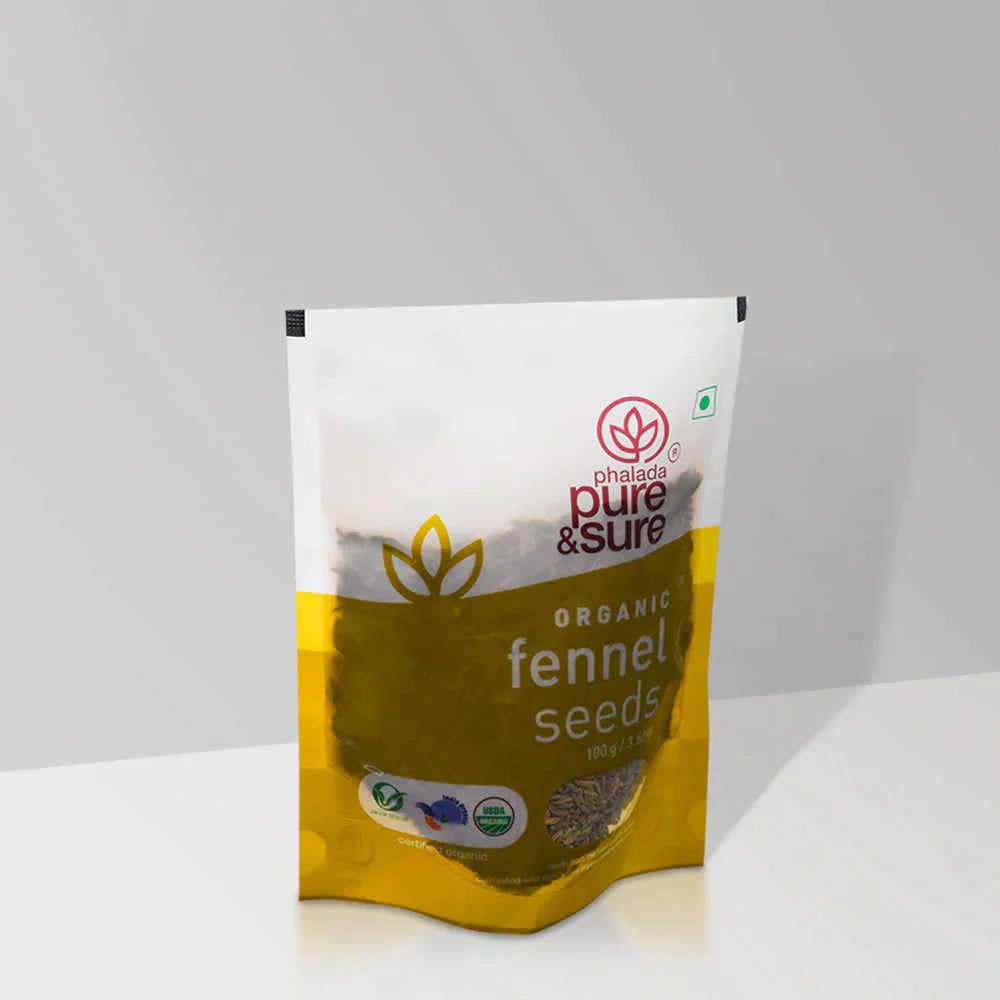 Organic Fennel Seeds-100 g - Pure & Sure