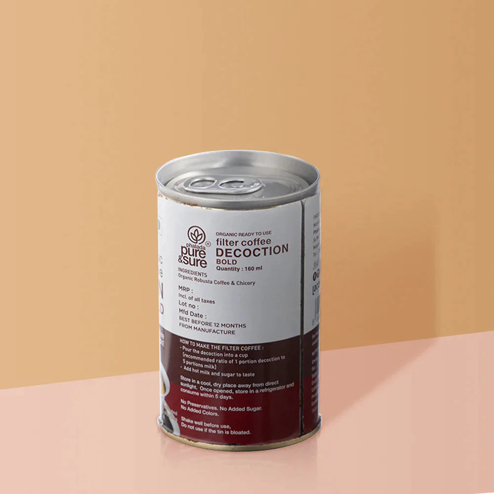 Organic Coffee Decoction Bold-160 ml-Pure & Sure