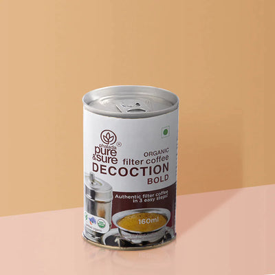 Organic Coffee Decoction Bold-160 ml-Pure & Sure