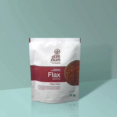 Organic Flax Seeds-150 g-Pure & Sure