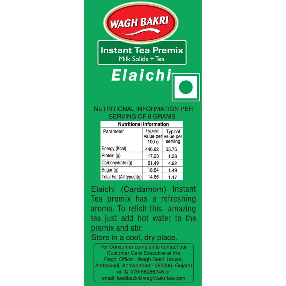 Wagh Bakri Elaichi Instant Tea Premix - No Added Sugar