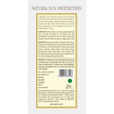 Natural Sun Protection - Kama Ayurveda