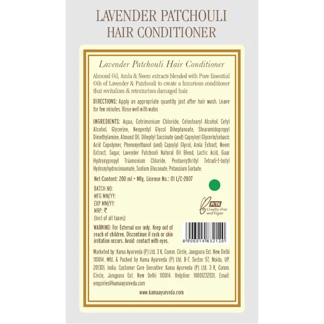 Lavender Patchouli Hair Conditioner - Kama Ayurveda