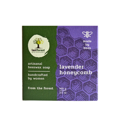 Artisanal Handmade 'Honeycomb' Beeswax Soap – Lavender - Last Forest