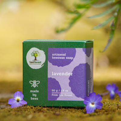 Artisanal Handmade 'Pebbles' Beeswax Soap - Lavender - Last Forest