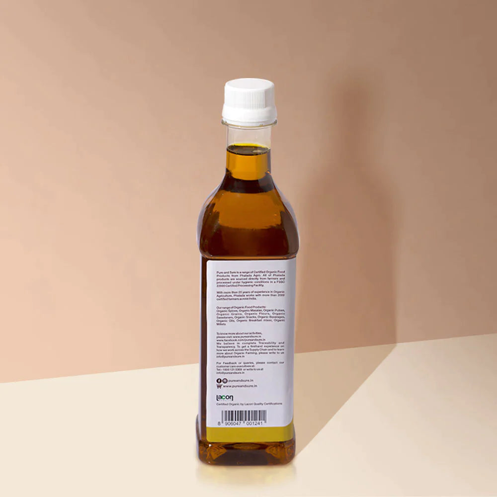 Organic Mustard Oil - 500 ml-Pure & Sure