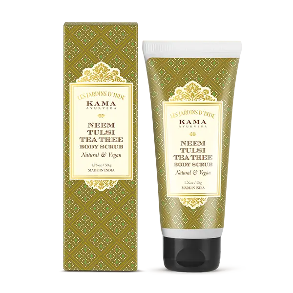 Neem Tulsi Tea Tree Body Scrub - Kama Ayurveda
