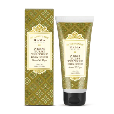 Neem Tulsi Tea Tree Body Scrub - Kama Ayurveda