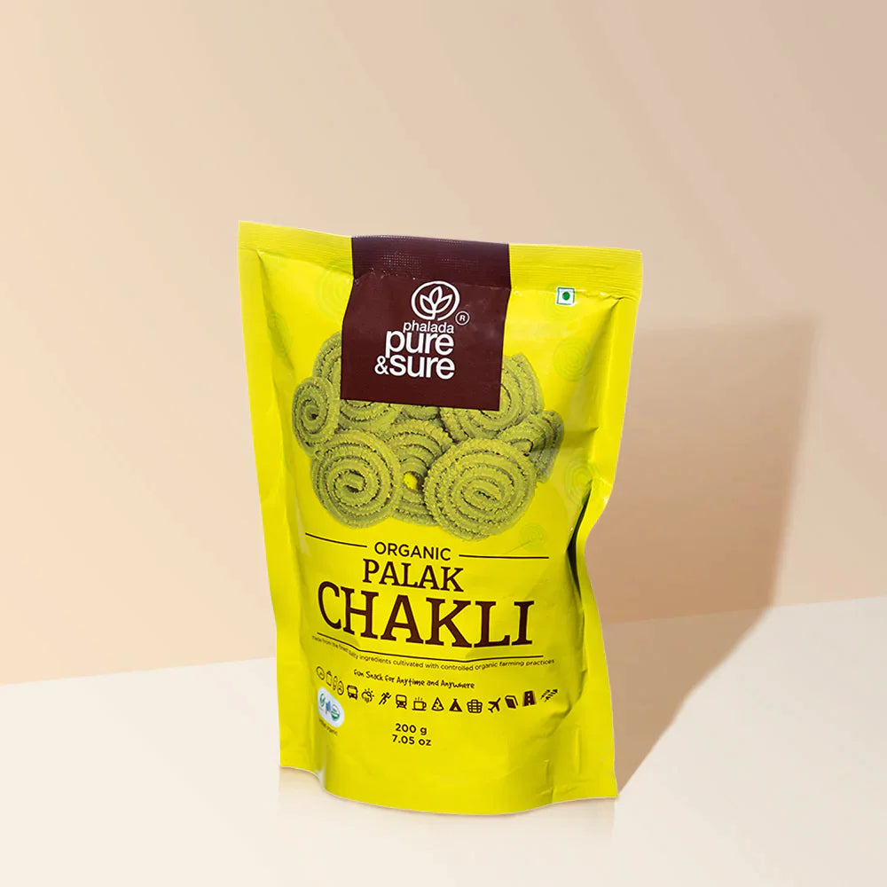 Organic Palak Chakli-200 g-Pure & Sure