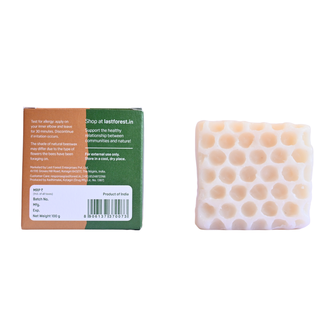 Artisanal Handmade 'Honeycomb' Beeswax Soap - Sandalwood - Last Forest