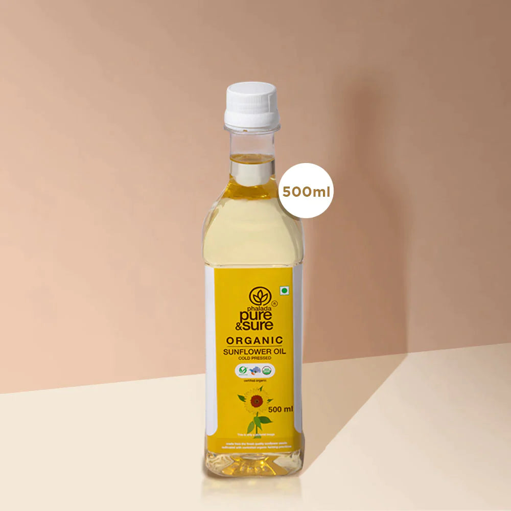 Organic Sunflower Oil - (500 ml) - Pure & Sure