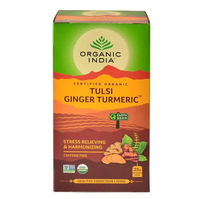Tulsi Ginger Turmeric 25 Tea Bags by Organic India