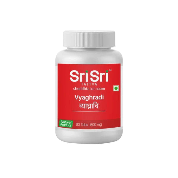 Vyagradhi - Decongestant, 60 Tabs | 500mg - Sri Sri Tattva